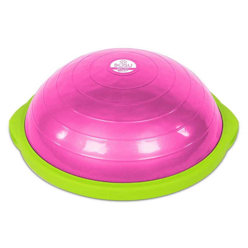 Bosu 50-Centimeter Dynamic Non-Slip Travel-Size Home Gym Workout Balance Ball Pod Trainer for Strength and Flexibility, Pink - Image 1